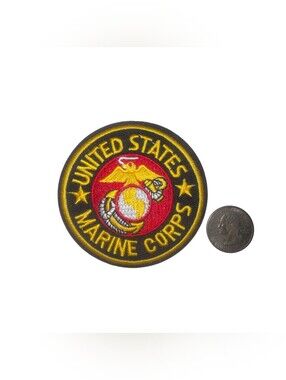 United States Marine Corps Embroidered Iron On Patch